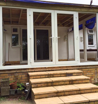 Patio door installation